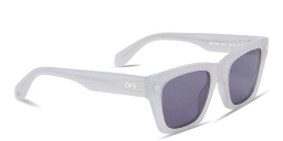 Shop OFF WHITE Valdez Unisex Square Sunglasses in Grey online.
