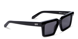 Shop OFF WHITE Windsor Unisex Rectangle Sunglasses in Black online.