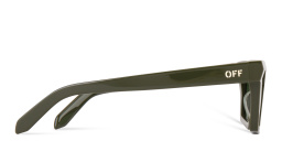 Shop OFF WHITE Windsor Unisex Rectangle Sunglasses in Green online.