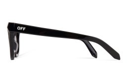 Shop OFF WHITE Lincoln Unisex Cat-Eye Sunglasses in Black online.