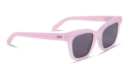 Shop OFF WHITE Lincoln Unisex Cat-Eye Sunglasses in Pink online.