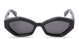 OFF WHITE Hilo Unisex Irregular Sunglasses in Black – Product Photo 1
