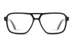 Shop OFF WHITE Arrows Logo Unisex Wide Aviator Eyeglasses in Black online.