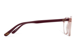 Shop EYE'M Kids Panthos Eyeglasses in Transparent Peach online.