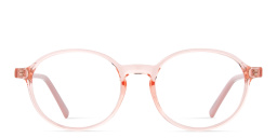 Shop EYE'M Kids Panthos Eyeglasses in Transparent Orange online.