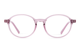 Shop EYE'M Kids Panthos Eyeglasses in Transparent Pink online.