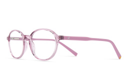 Shop EYE'M Kids Panthos Eyeglasses in Transparent Pink online.
