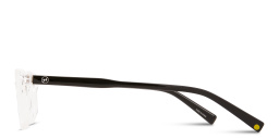 EYE'M Kids Rectangle Eyeglasses in Clear & Black – Product Photo 4