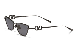 تسوق نظارات شمسية طراز كات آي بشعار V فالنتينو بلون أسود أونلاين.