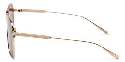 Shop VALENTINO V-Goldshield Unisex Wide Mask Sunglasses in Gold online.