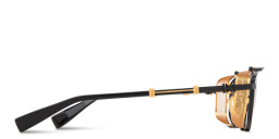 Shop BALMAIN Brigade-V Unisex Aviator Sunglasses in Black online.