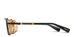 Shop BALMAIN Brigade-V Unisex Aviator Sunglasses in Black online.