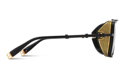 Shop BALMAIN O.R. Unisex Square Sunglasses in Black online.