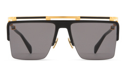 تسوق نظارات شمسية تريونف طراز أفياتور بنصف إطار للجنسين بالمان بلون أسود أونلاين.