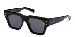 Shop BALMAIN B-Army Unisex Square Sunglasses in Black online.