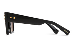 Shop BALMAIN B-Army Unisex Square Sunglasses in Black online.