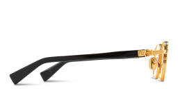 Shop BALMAIN Saint Jean-II Unisex Irregular Eyeglasses in Gold online.