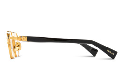 Shop BALMAIN Saint Jean-II Unisex Irregular Eyeglasses in Gold online.