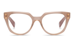 Shop BALMAIN Yvonne Square Eyeglasses in Nude online.