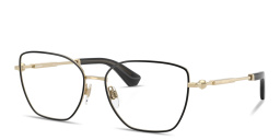 BURBERRY Engraved Logo Cat-Eye Eyeglasses in Black – Product Photo 2