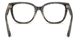 Shop BURBERRY The Essentials Square Eyeglasses in Top Black On Vintage Check online.