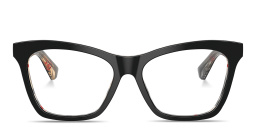 Shop BURBERRY The Essentials Cat-Eye Eyeglasses in Top Black On Vintage Check online.