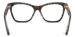 Shop BURBERRY The Essentials Cat-Eye Eyeglasses in Top Black On Vintage Check online.
