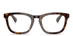 Shop BURBERRY The Essentials Square Eyeglasses in Dark Havana online.