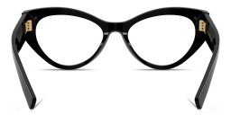 Shop Dolce & Gabbana DNA Cat-Eye Eyeglasses in Black online.