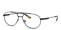 Shop Emporio Armani Modern Wide Pilot Eyeglasses in Matte Black online.