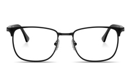 Shop PERSOL Unisex Square Eyeglasses in Black online.