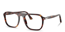 Shop PERSOL Jacques Unisex Square Eyeglasses in Havana online.