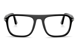 PERSOL Jacques Unisex Square Eyeglasses in Black – Product Photo 1