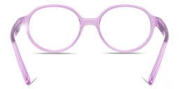 Shop Ray-Ban Junior Optics Kids Bio-Based Panthos Eyeglasses in Transparent Violet online.