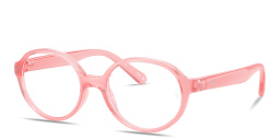 Shop Ray-Ban Junior Optics Kids Bio-Based Panthos Eyeglasses in Transparent Light Pink online.