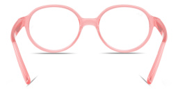 Shop Ray-Ban Junior Optics Kids Bio-Based Panthos Eyeglasses in Transparent Light Pink online.
