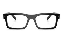 Shop Ray-Ban Optics Unisex Rectangle Eyeglasses in Black online.