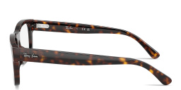 Shop Ray-Ban Optics Unisex Rectangle Eyeglasses in Havana online.