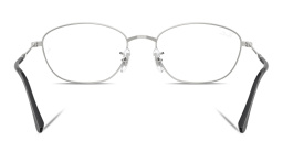 Shop Ray-Ban Optics Irregular Eyeglasses in Silver online.