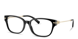Shop TIFFANY Tiffany HardWear Pillow Eyeglasses in Black online.