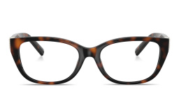 Shop TIFFANY Tiffany T Pillow Eyeglasses in Havana online.