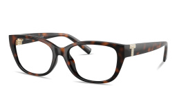 Shop TIFFANY Tiffany T Pillow Eyeglasses in Havana online.