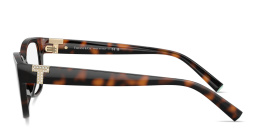 Shop TIFFANY Tiffany T Pillow Eyeglasses in Havana online.