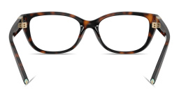 Shop TIFFANY Tiffany T Pillow Eyeglasses in Havana online.