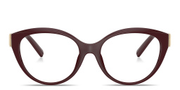 TIFFANY Tiffany T Cat-Eye Eyeglasses in Burgundy – Product Photo 1