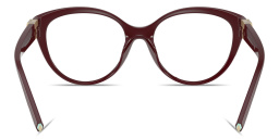 TIFFANY Tiffany T Cat-Eye Eyeglasses in Burgundy – Product Photo 4
