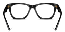 Shop VERSACE Medusa Square Eyeglasses in Black online.