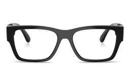 VERSACE Medusa Biggie Wide Pillow Eyeglasses in Black – Product Photo 1