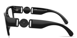 VERSACE Medusa Biggie Wide Pillow Eyeglasses in Black – Product Photo 3