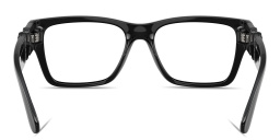 VERSACE Medusa Biggie Wide Pillow Eyeglasses in Black – Product Photo 4